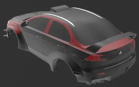 MITSUBISHI LANCER EVO 10 RC BODY