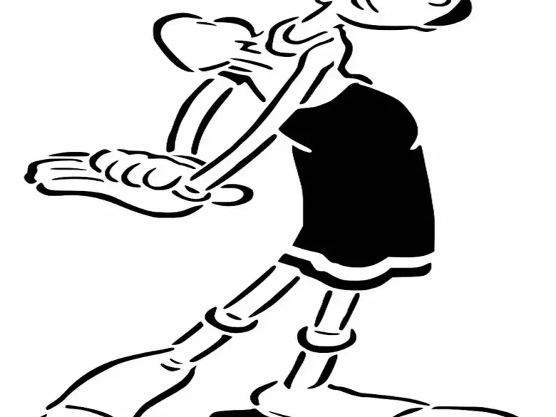 Olive Oyl stencil