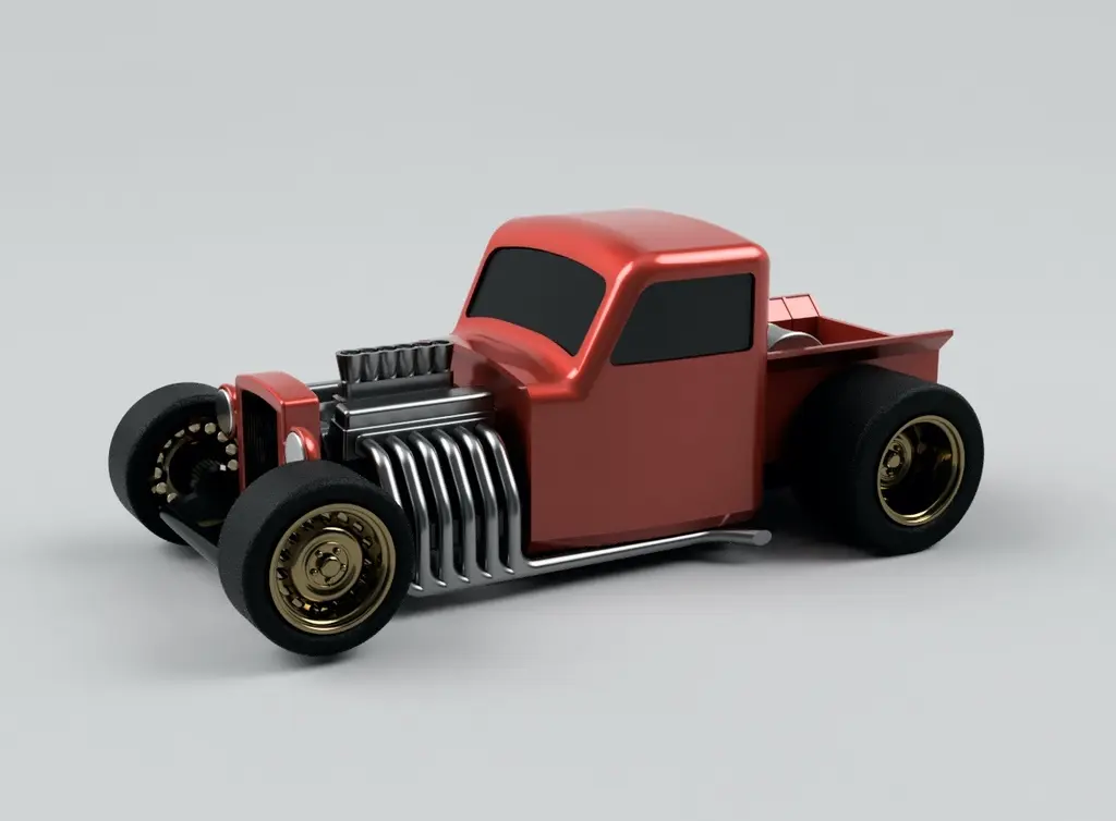 HOT ROD / RAT ROD - Fully 3D printable