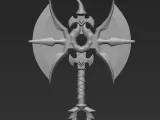 Dark Fantasy Double Blade Axe | Demon War Axe Cosplay Prop-1