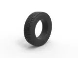 Semi truck tire 6 Scale 1:25-1