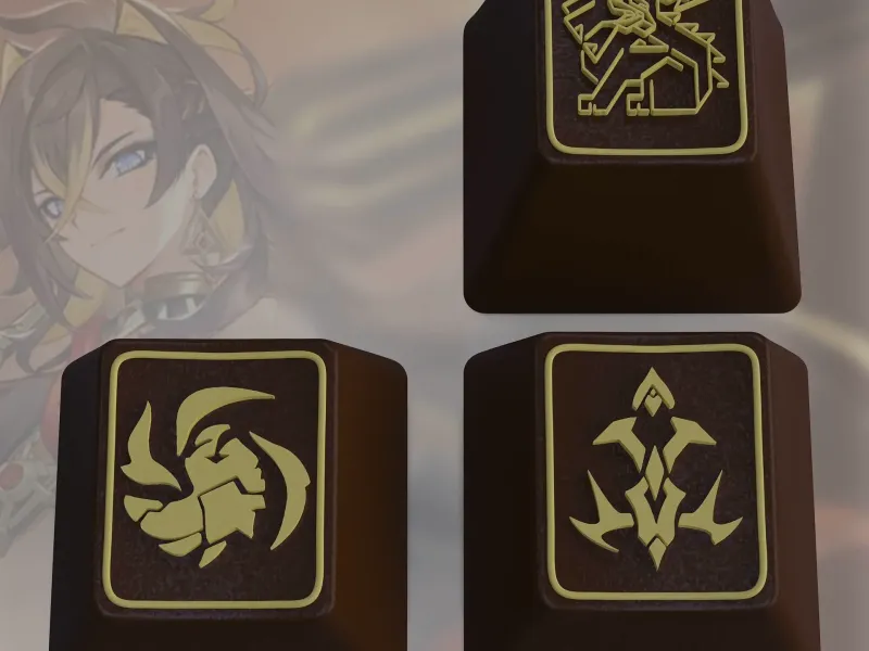 Genshin Impact Dehya Keycaps – OEM Profile STL Files
