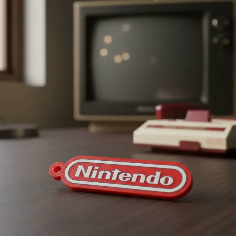 Nintendo Logo Keychain