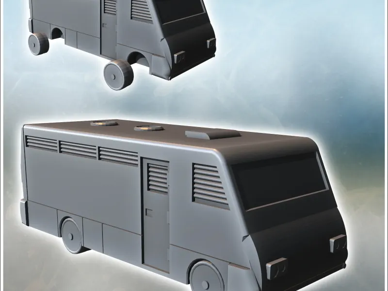 Armoured Prisoner Transport Van with Side Door (12) - miniat