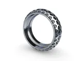 Hex Pattern rope Ring-3