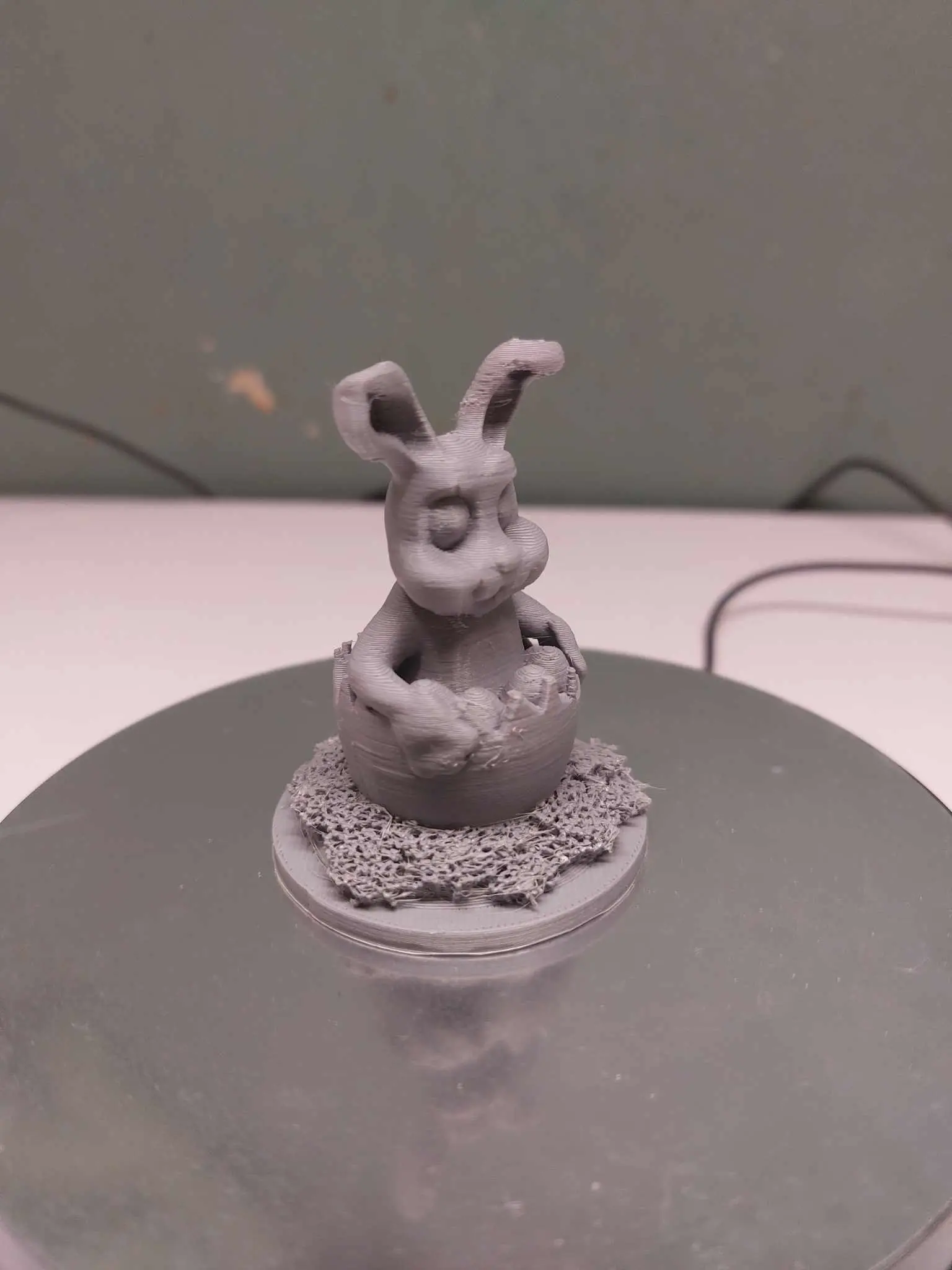 lapin de pâques dans un oeuf