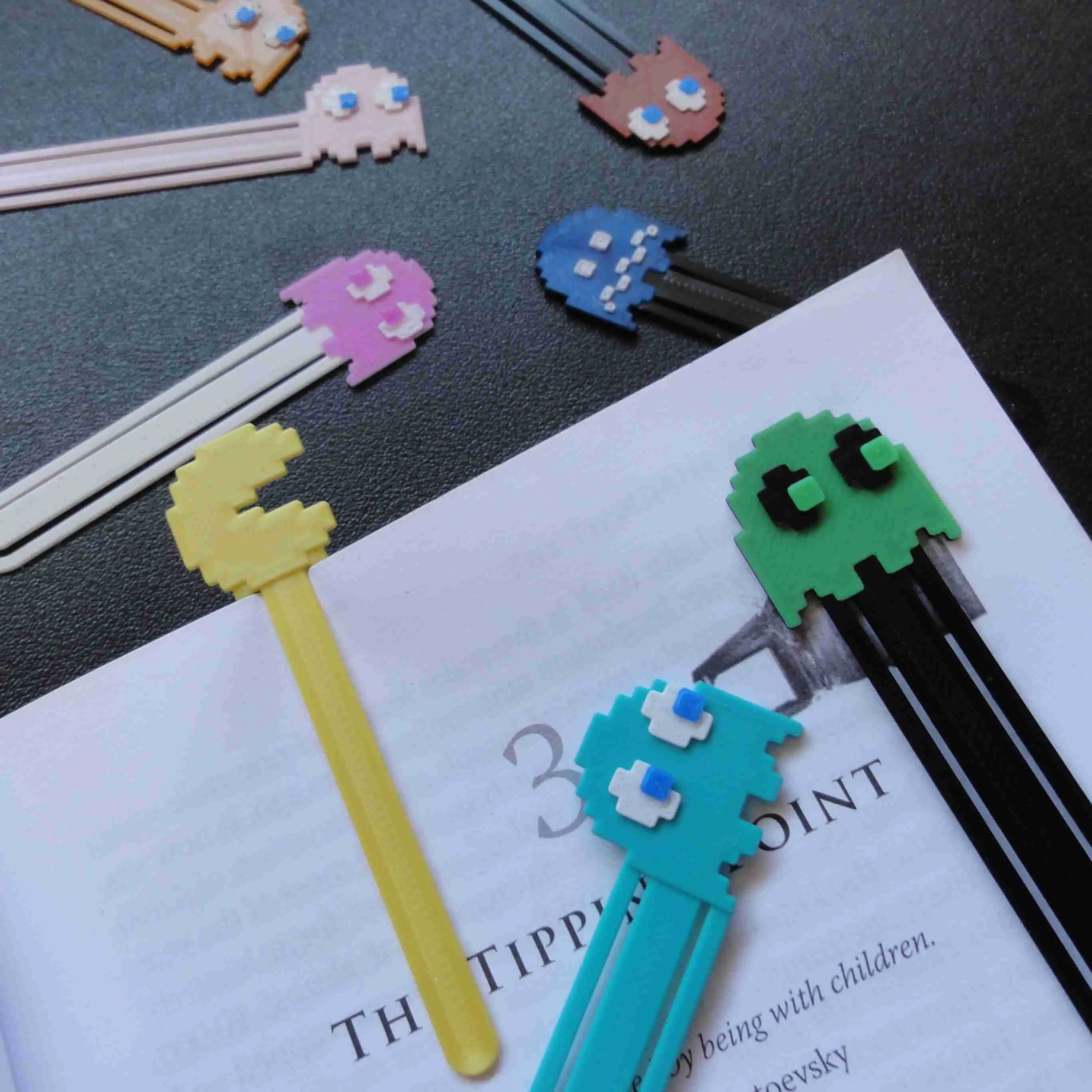Pac-Man Themed Bookmarks
