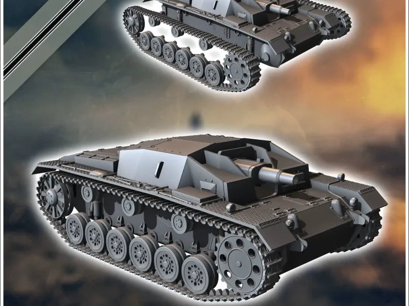 Sturmgeschutz StuG III Ausf. C (Sd.Kfz. 142-1) - WW2 miniatu