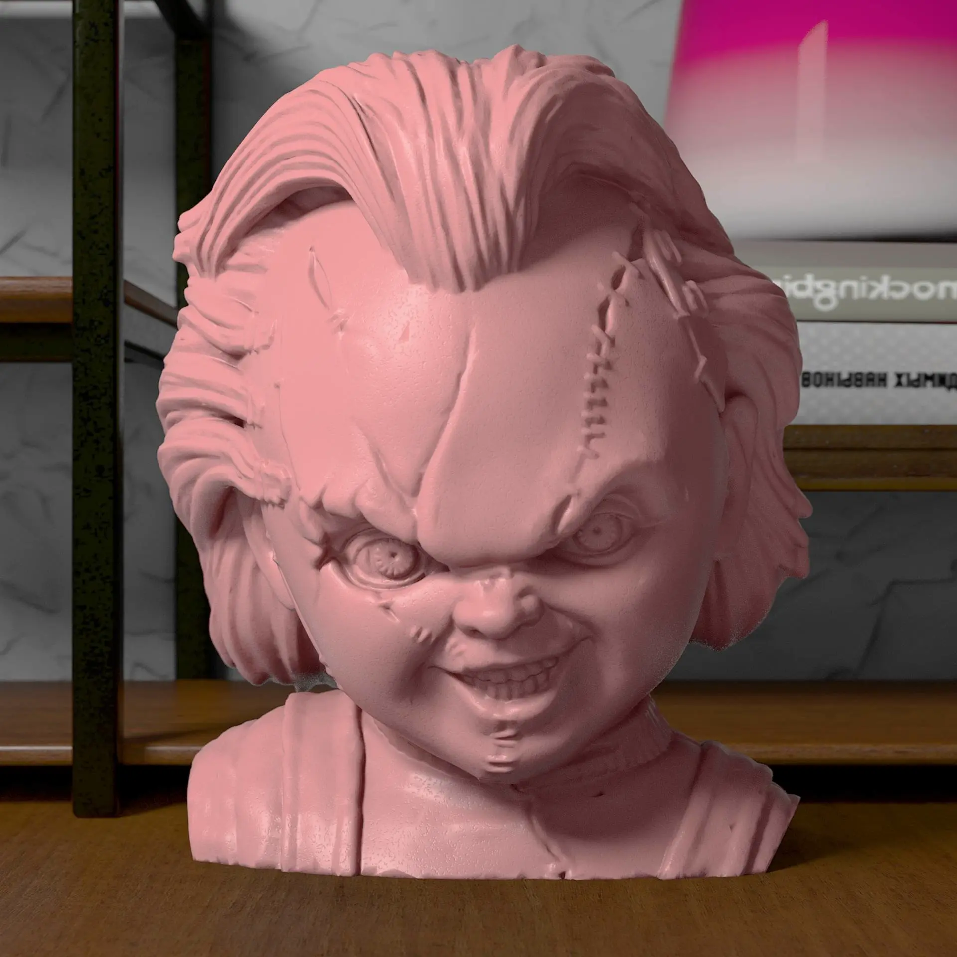 Chucky Head Pot Decoration