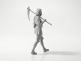 Samurai With Scythe Fantasy Warrior 3D Printable-1