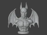 Bat Bust Bust 3D STL Printable - 3D Model STL 3D print model-2