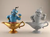 Fun Genie Lamp 3D STL File for Desk Decor Toys 9-1