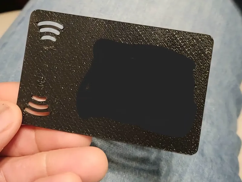 Zakelijke contactkaart - NFC-chip ingeschakeld