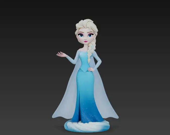 Elsa Fan Art Miniature