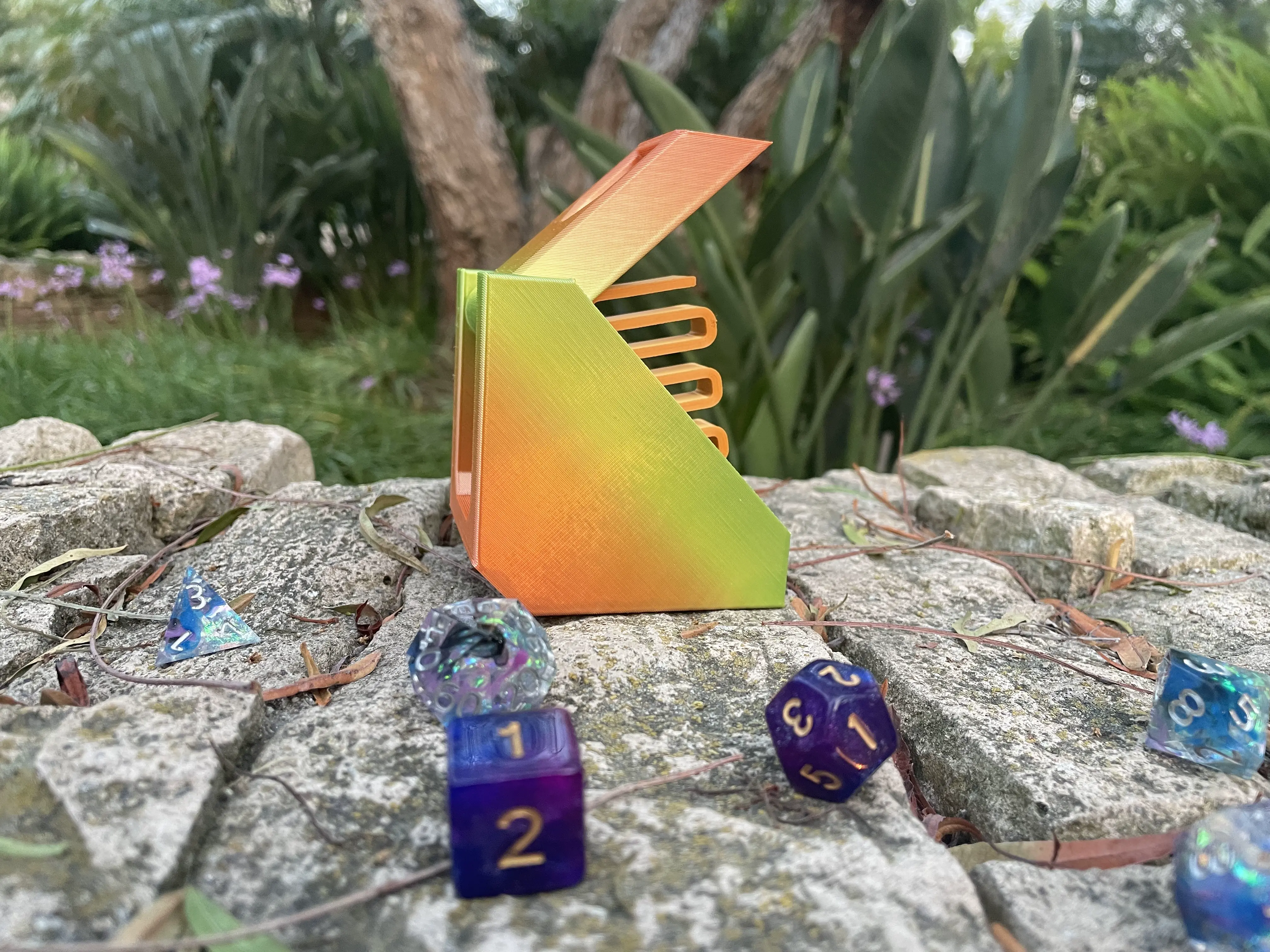 Dice Catapult Toy - Print In Place with Functional Spring