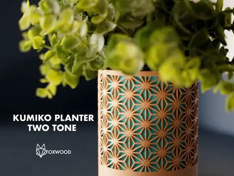 Vaso per Piante Kumiko Bicolore