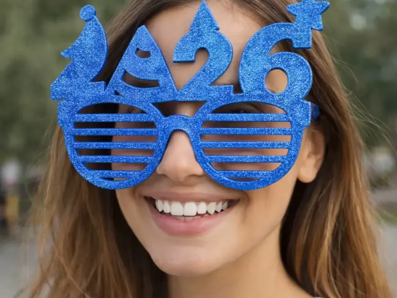 Glittery 2026 Glasses