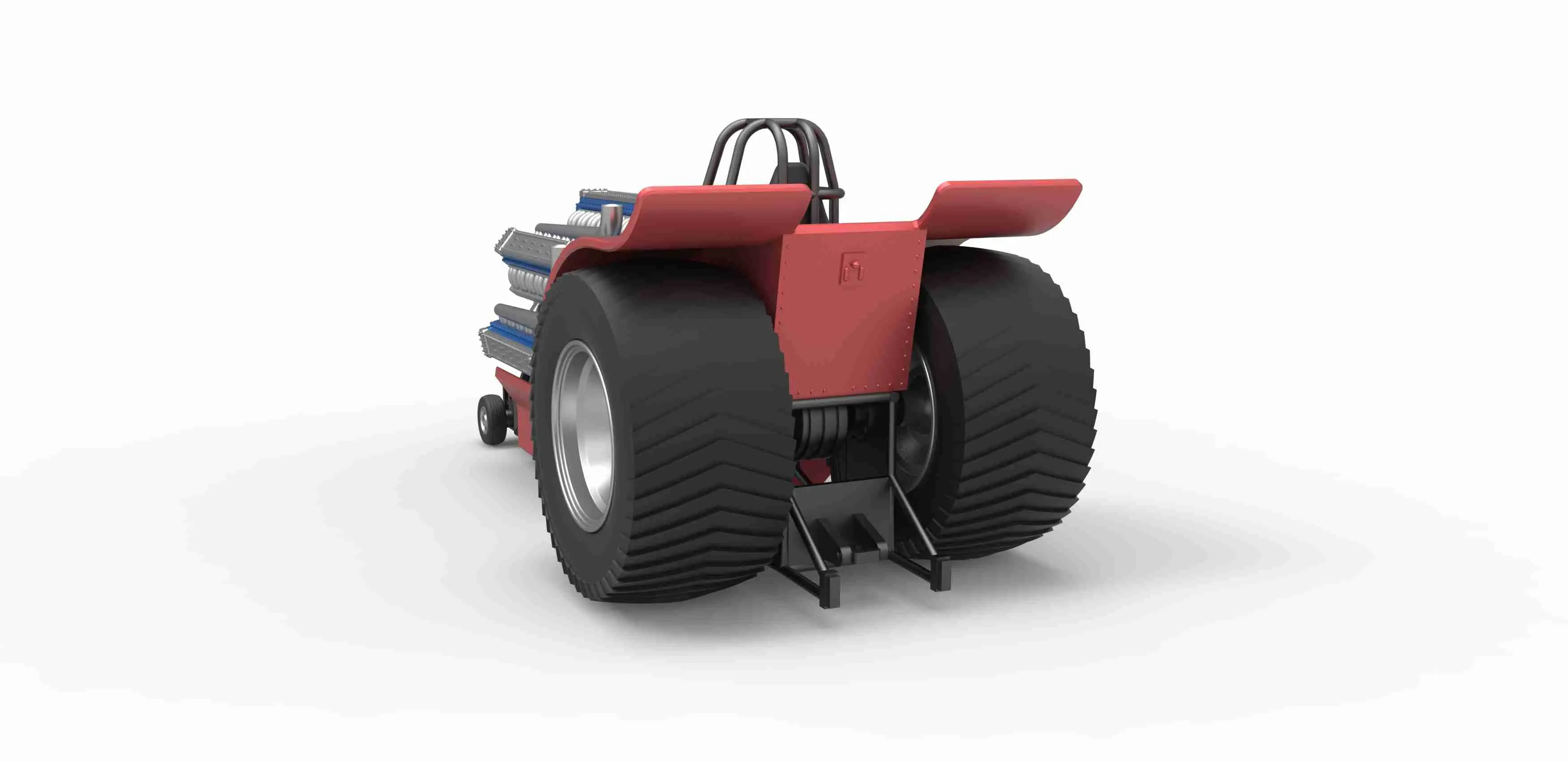 Pulling tractor with 42 cylinder Radial engine Scale 1;25