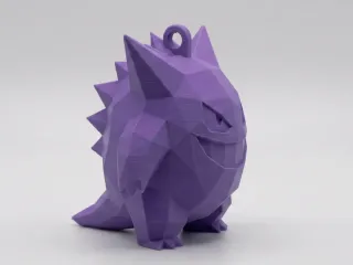 Low Poly Gengar Keychain | #05