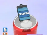 Soda Tab Opener Keychain Creatine-1