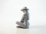 Sat Lady With Hat Figurine Female Figure 3D Printable-2