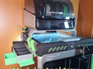 Modular tool tray for K2 PRO D3P riser LITE