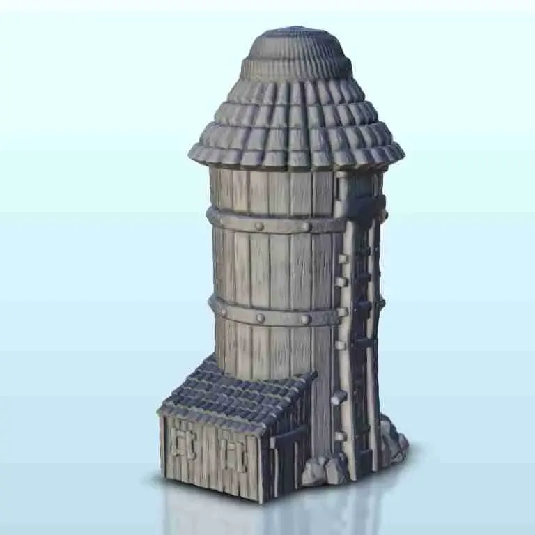 Grain storage building 9 - miniatures warhammer terrain scen