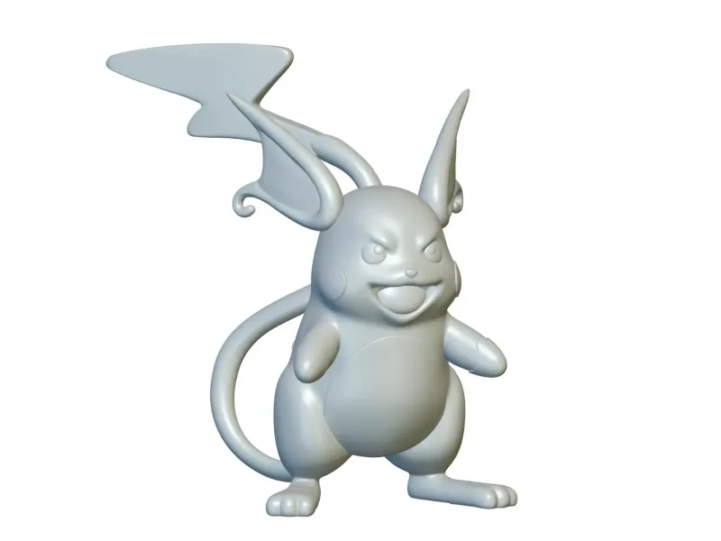 Pokemon Raichu #26 - Ready for 3D Printing!