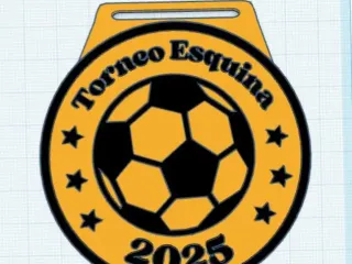 medalla pelota personalizable