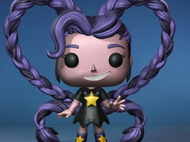 Lily Lovebraids Funko Style STL – Cute Braided Girl Chibi