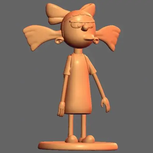 Helga Figure love - Hey Arnold en partes para imprimir facil