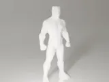 Pantera Negra- low poly-2
