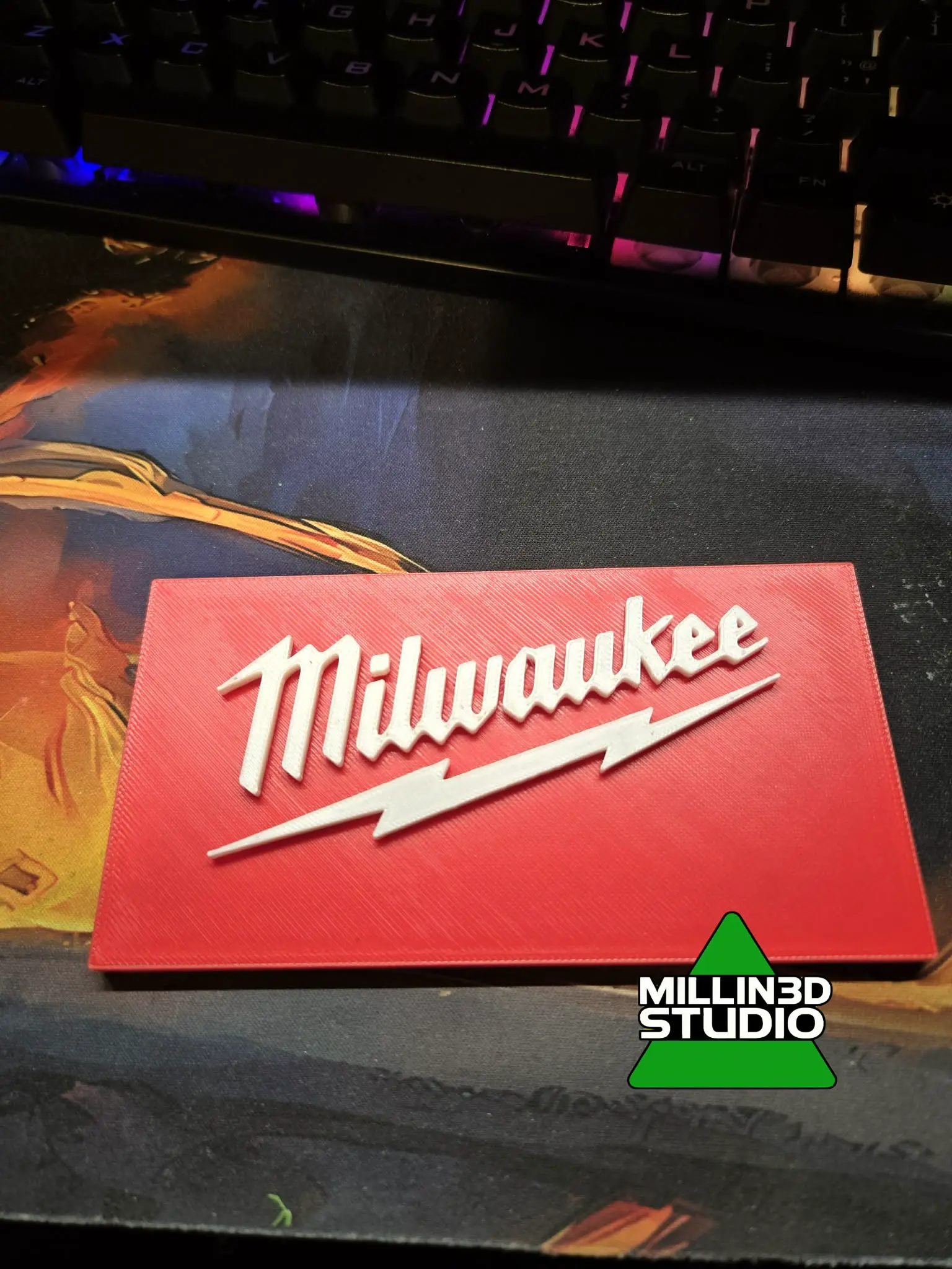 Milwaukee Tools logo Sign