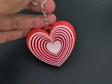 Infinite heart keychain - Chaveiro de coração infinito-2