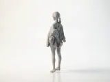 Lady In Jacket Figurine Female Figure 3D Printable-2
