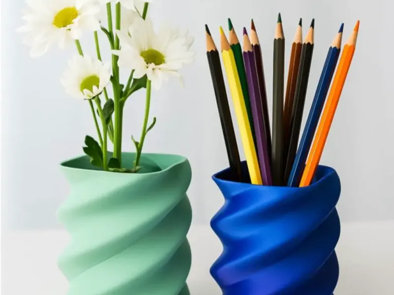 Multi-Functional Spiral Pencil Holder Planter Flower Vase