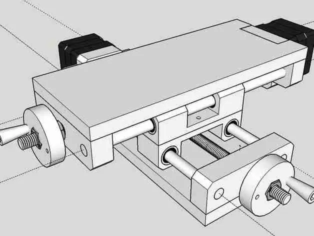 Linear Slide Table xy-Axis - thanks to citrofan on Thingi