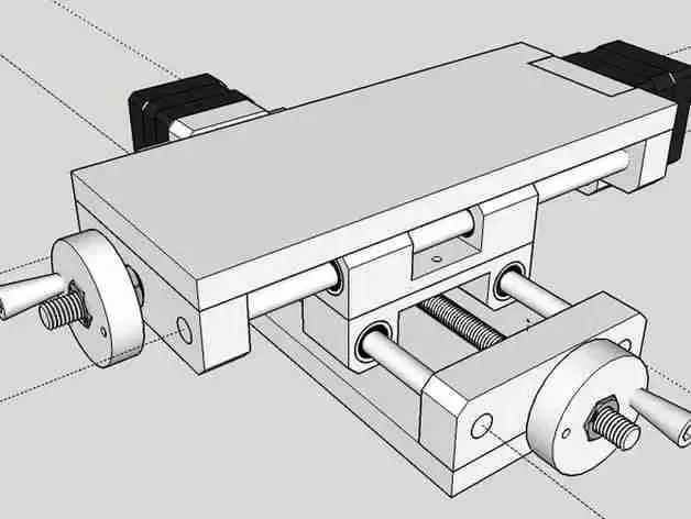 Linear Slide Table xy-Axis - thanks to citrofan on Thingi