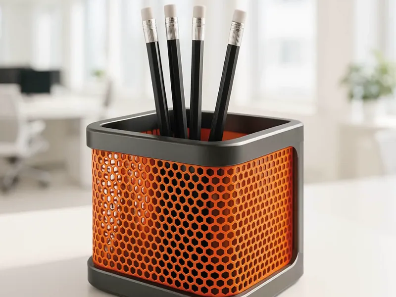 Honeycomb Pattern Pen Holder, Hexagon Organizer