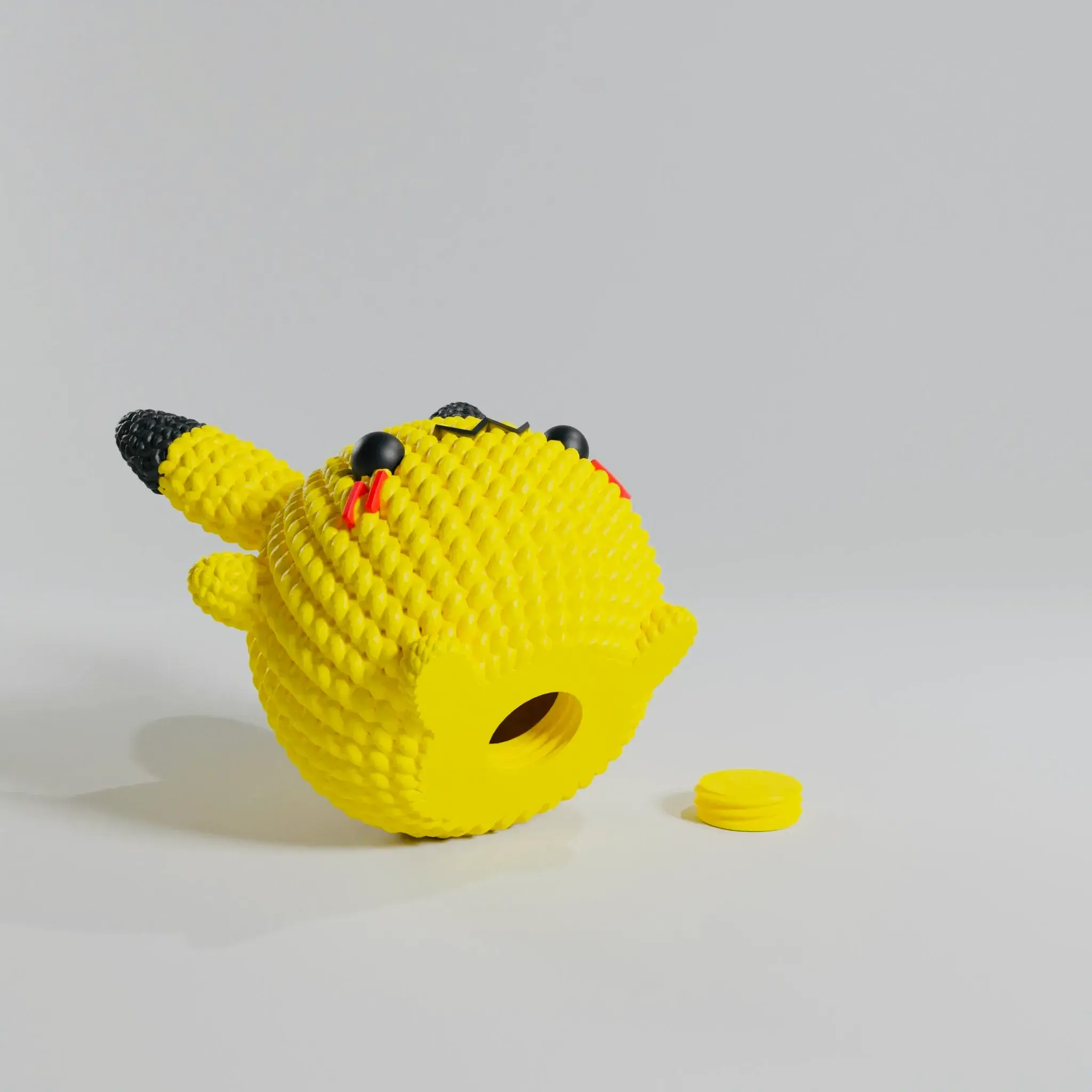 CUTE PIKACHU CROCHET KNITTED - KEYCHAIN & PIGGYBANK