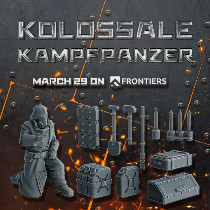Conjunto de bits promocionais do projeto Kolossale Kampfpanzer
