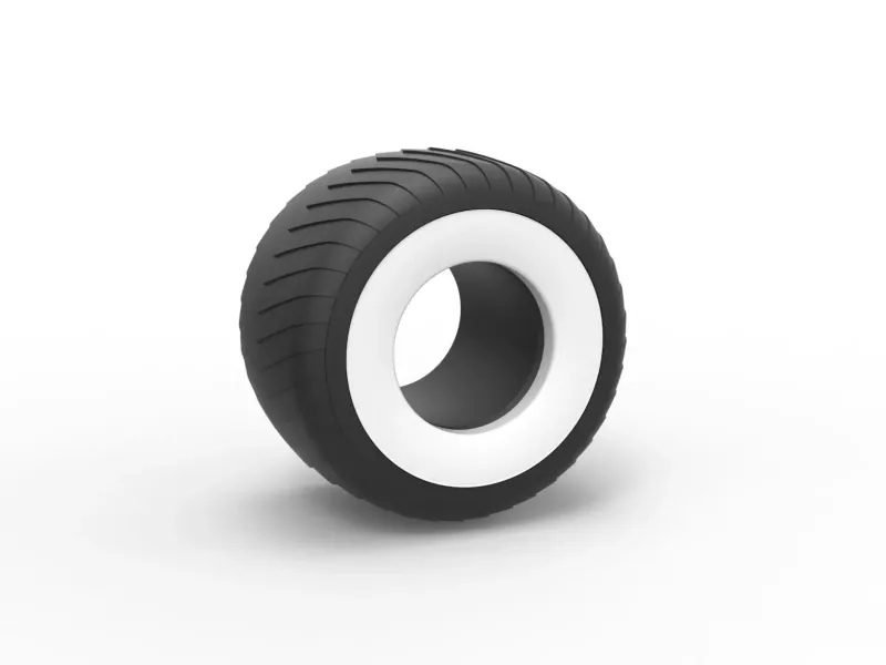 Monster Jam Whitewall tire Scale 1:25