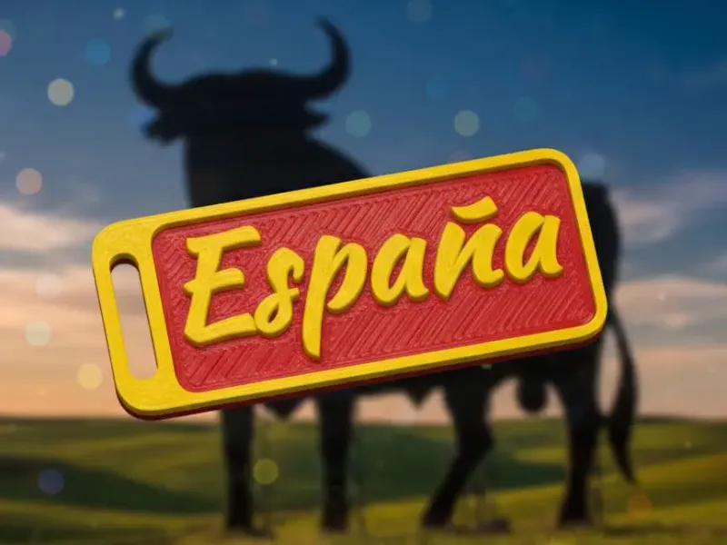 Spain keychain