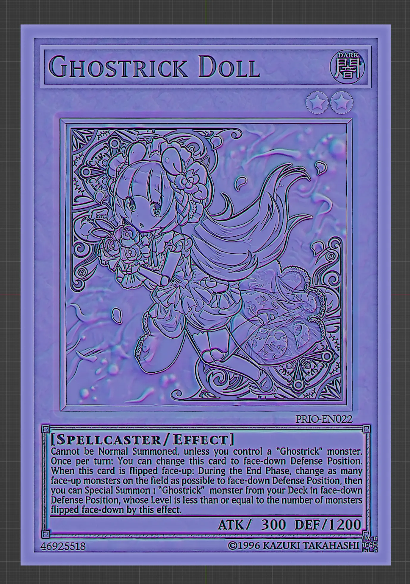 boneco ghostrick - yugioh