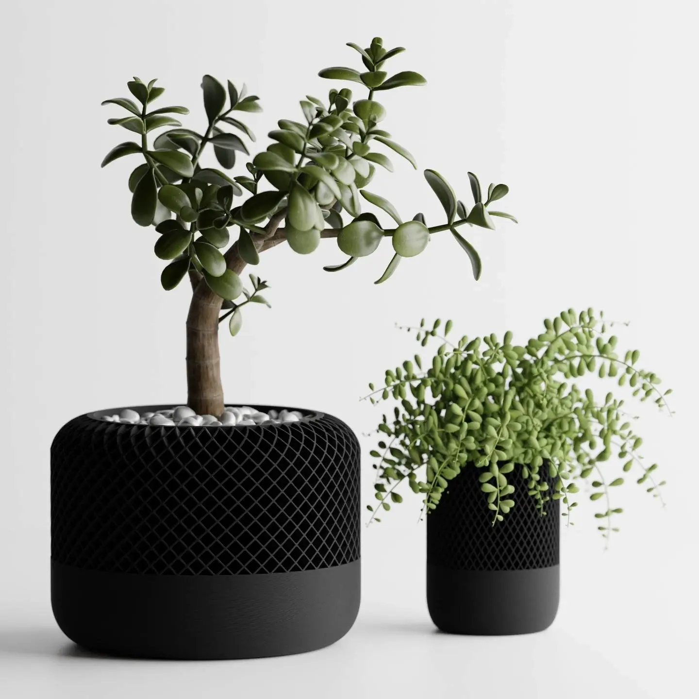 Modern Apple Home Pod Style Plant Pot Vases
