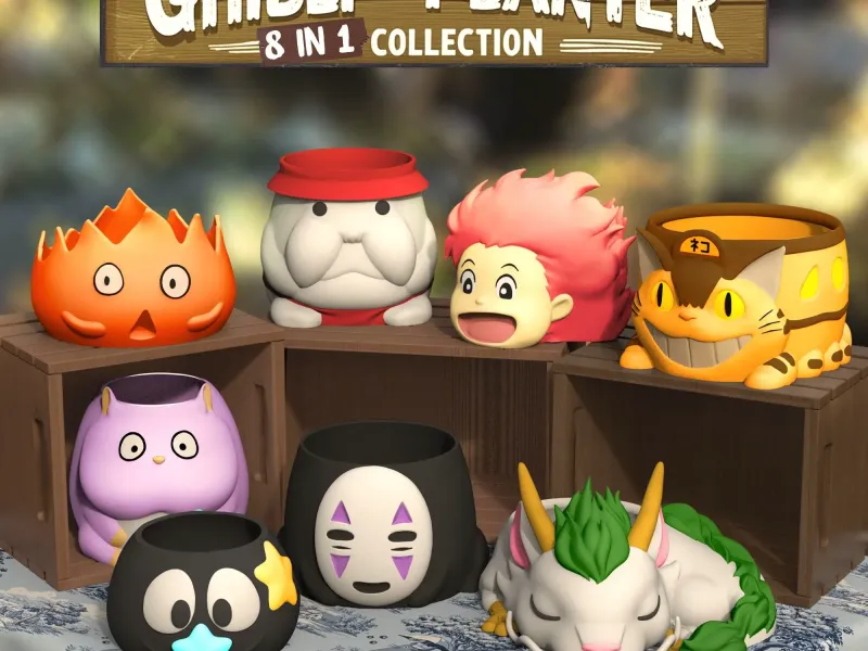 [PLANTER] CUTE GHIBLI PLANTER 8 IN 1 BUNDLE I DECORATION