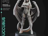 Succubus - Medium Fiend - PRESUPPORTED - Echelle 32mm-0
