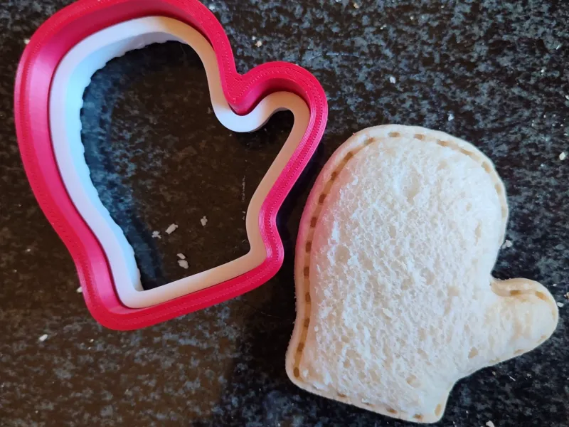 MITTEN Cortador e selador de pão/ sanduíches/ cortador de biscoitos