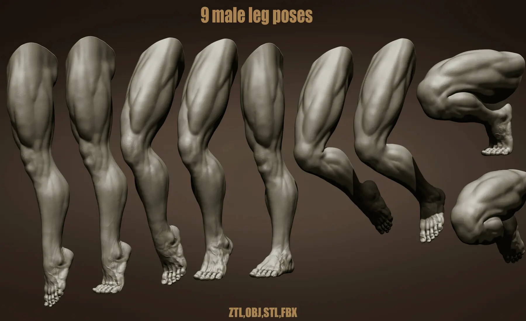 9 Male leg poses