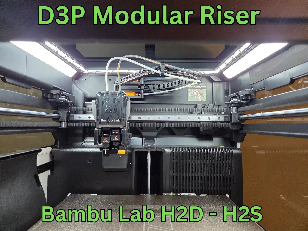 Bambu H2D H2S H2C D3P Riser - Creality Cloud 3D Model | 3Drop